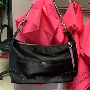 Coach nylon hobo purse
